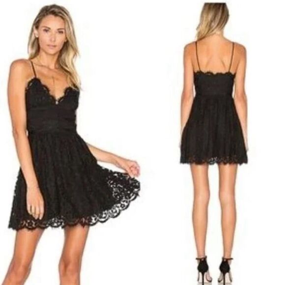 Revolve NBD Give It Up Black Lace Dress- Size Small - Picture 1 of 7